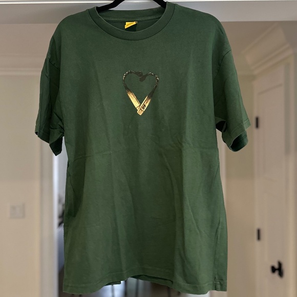 Men's GOLF WANG Green Matchstick Heart T-shirt - Size XL - Picture 1 of 11
